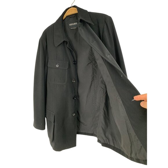 VTG 90s Giorgio Armani Mens Italy Black Jacket Button-Up Size 40 US RX10346 - Picture 4 of 12